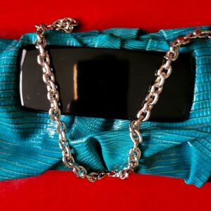 Mock Croc Detail Clutch & Purse Combo